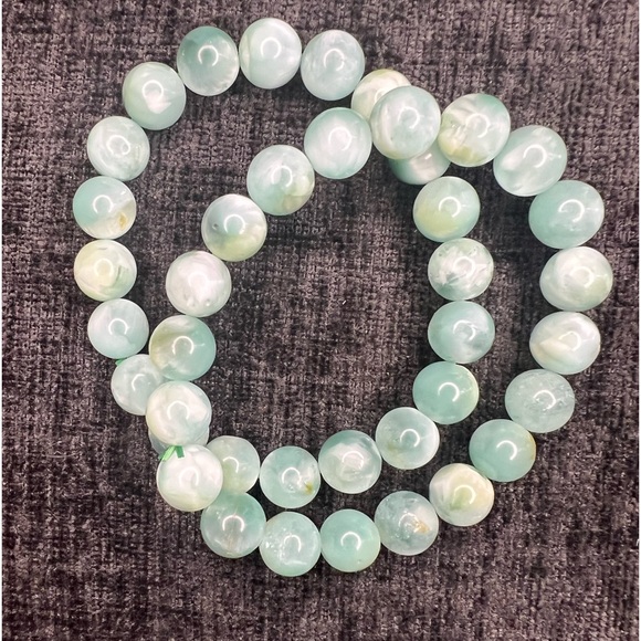 10mm Stunning Larimar Bracelet 💚🩵 - Picture 3 of 6